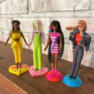 Vintage 1998 Barbie McDonald’s Happy Meal Toys Lot of‎ 4